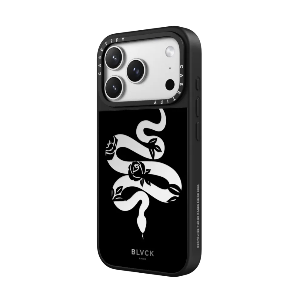 BLVCK Floral Snake Case - Black｜手機殼