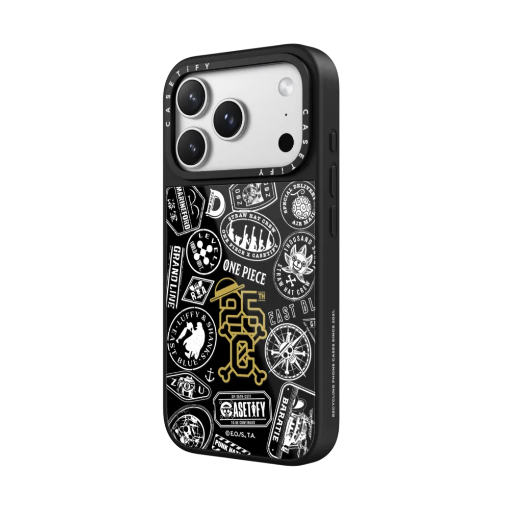航海王 25 週年｜ONE PIECE 25th Chronicle Stamp Case (Matte Black)｜手機殼