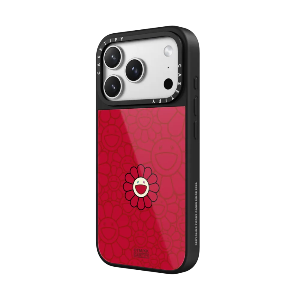 村上隆｜SUPERFLAT FLOWER PHONE CASE (RED)（晶釉款）｜手機殼