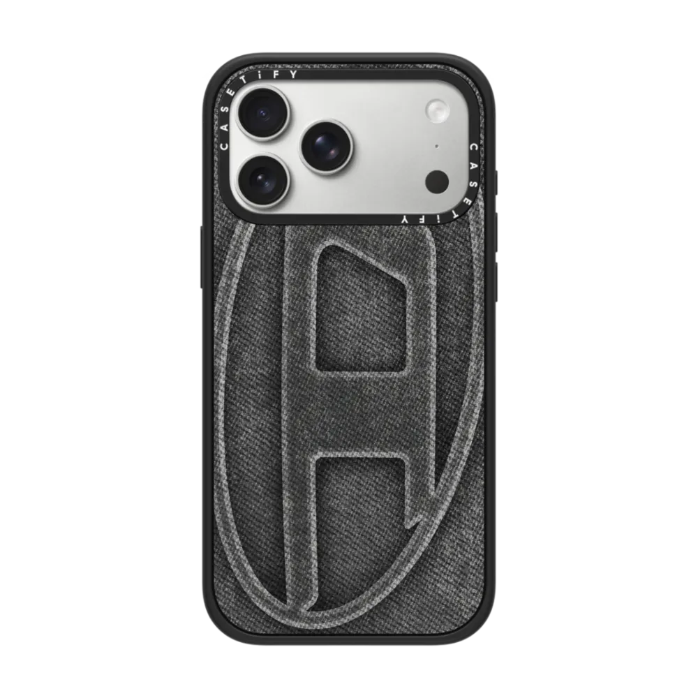Black Denim Oval D Case｜手機殼