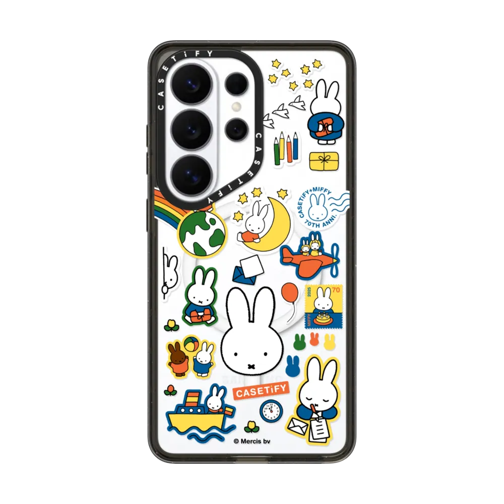 Miffy Postage Collage Sticker Case (Clear)｜三星手機殼