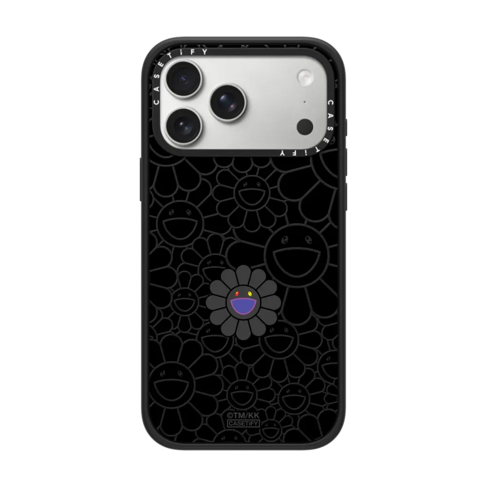 村上隆 SUPERFLAT FLOWER PHONE CASE (BLACK)