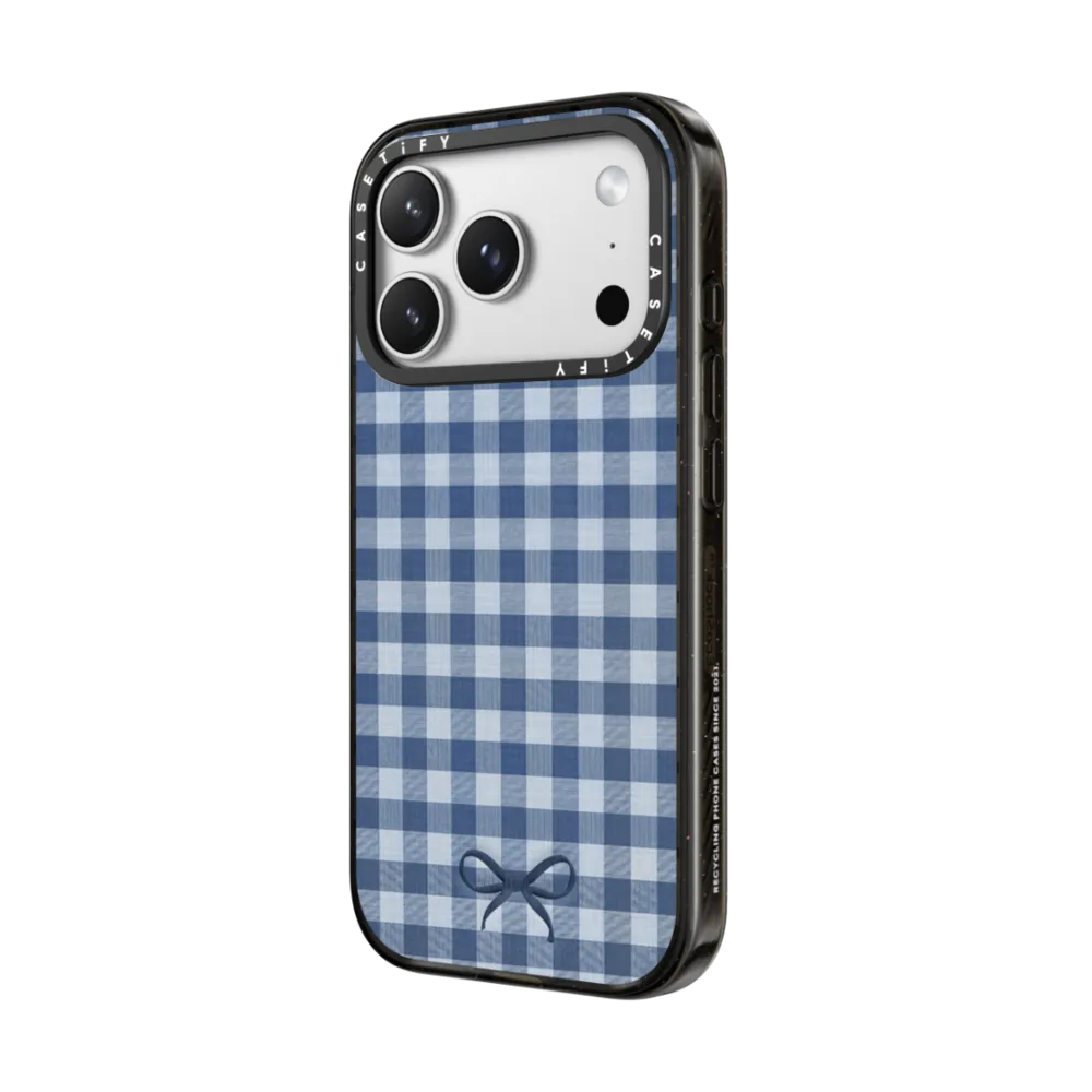 精選圖案系列｜Gingham Blue｜手機殼