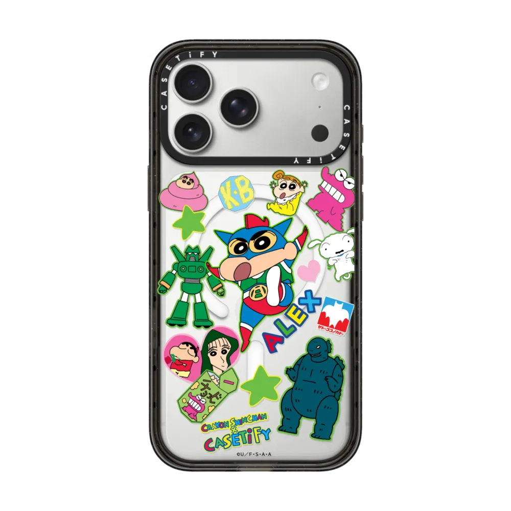 蠟筆小新｜Crayon Shinchan Sticker Custom Case (Action Kamen)