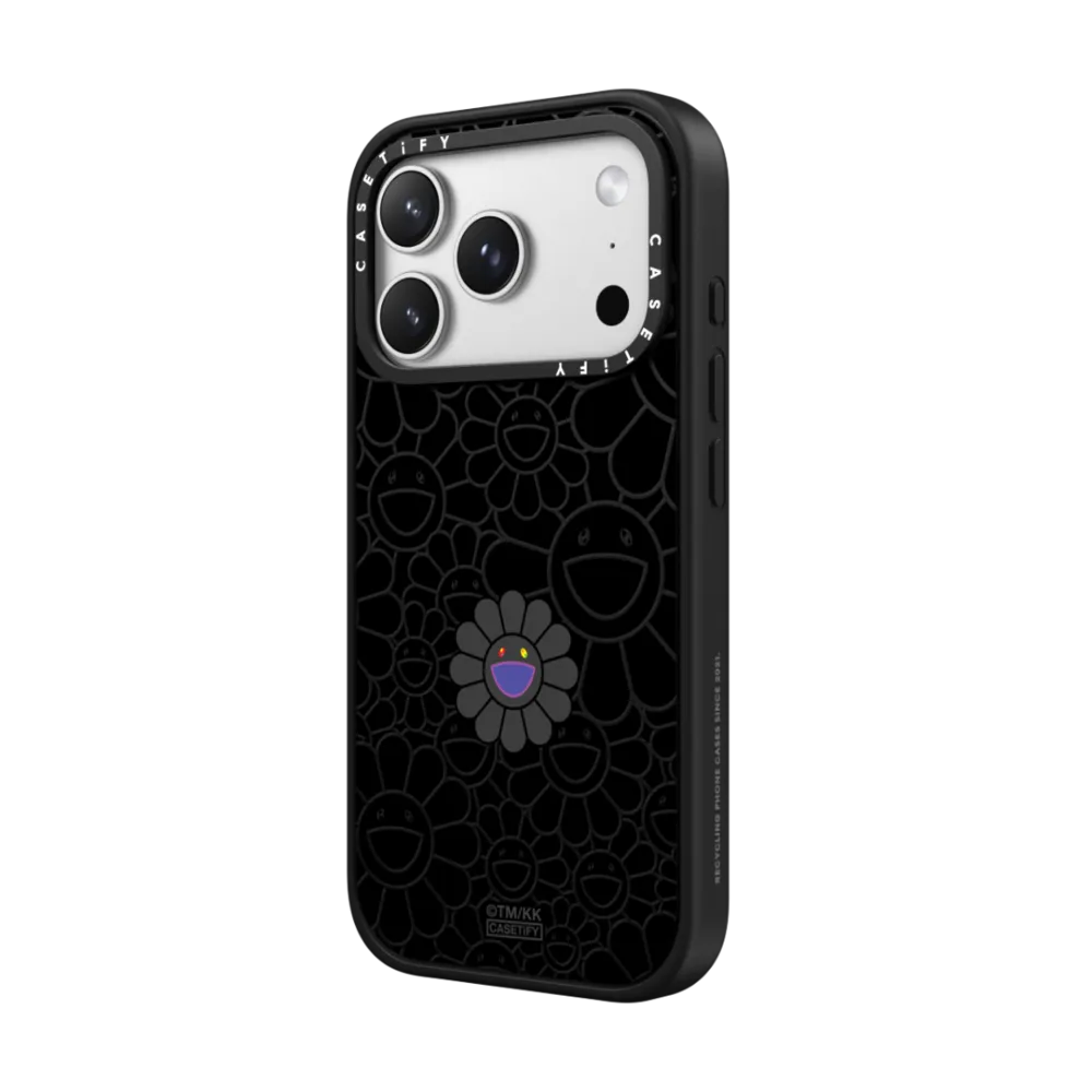 村上隆 SUPERFLAT FLOWER PHONE CASE (BLACK)｜手機殼