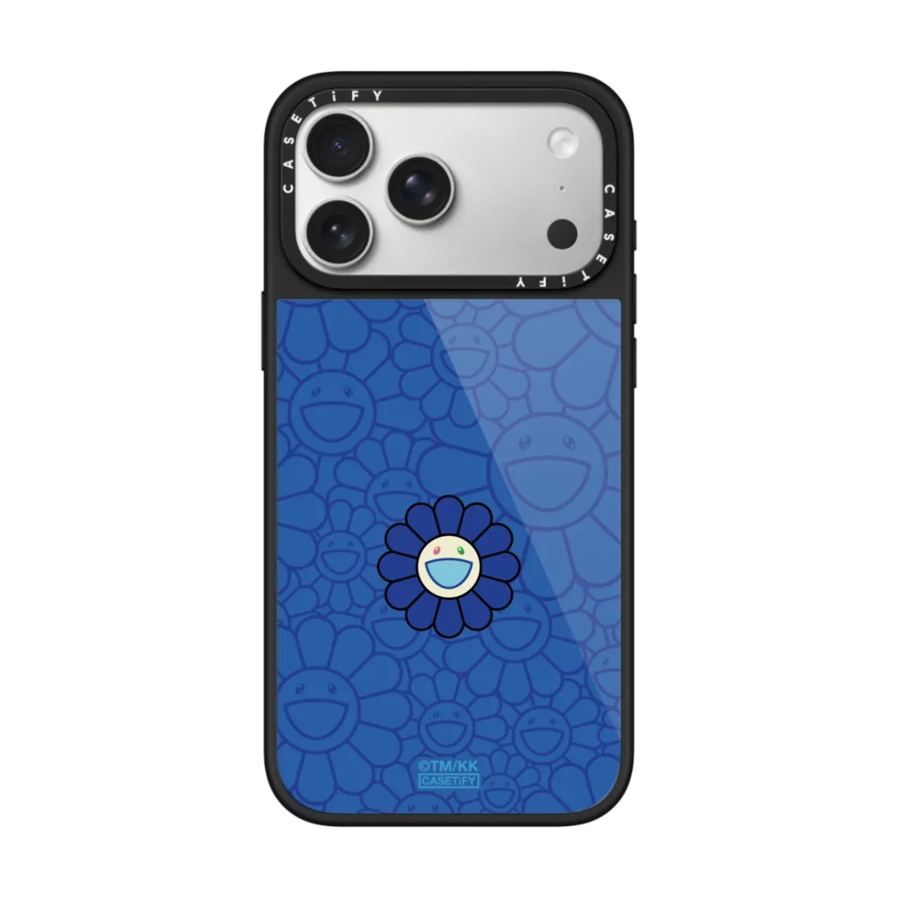 村上隆｜SUPERFLAT FLOWER PHONE CASE (BLUE)（晶釉款）
