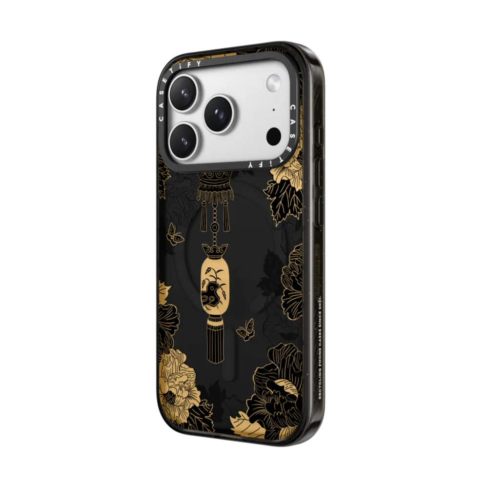 Yellow flowers black Case｜手機殼
