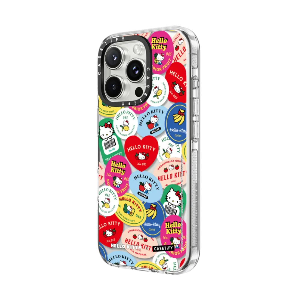 Hello Kitty（凱蒂貓）｜Hello Kitty Produce Stickers Case｜手機殼
